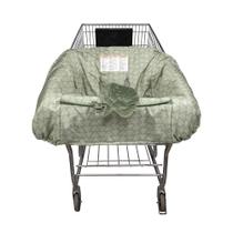 Capa de carrinho de compras Boppy Green Leaf com cinto de segurança 6mo+