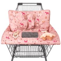 Capa de carrinho de compras HALAA VAUVA 2 em 1 Baby Pink