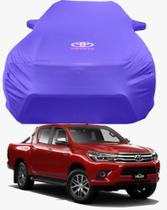 Capa de Carro Toyota Hilux Modelo com Santo Antonio Tecido Lycra Premium