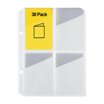 Capa de cartão com 4 bolsos para estojo de cartão Yoto, pacote com 30 Capa de cartão com 4 bolsos para estojo de cartão Yoto, pacote com 30