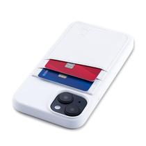 Capa de cartão Dockem M2L para iPhone 14 com capa de silicone líquido