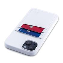 Capa de cartão Dockem M2L para iPhone 14 Plus com carteira branca Capa de cartão Dockem M2L para iPhone 14 Plus com carteira branca
