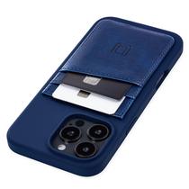 Capa de cartão Dockem para iPhone 16 Pro Max com silicone líquido Capa de cartão Dockem para iPhone 16 Pro Max com silicone líquido