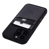 Capa de cartão Dockem para iPhone 16 Pro Max com silicone líquido Capa de cartão Dockem para iPhone 16 Pro Max com silicone líquido