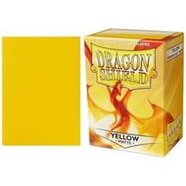 Capa de cartão Dragon Shield Matte Yellow 100CT, tamanho padrão