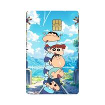 Capa De Cartão Mini HD Matte PVC Crayon Shin-Chan Para Cartões De Crédito E Débito Pequenos