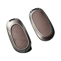 Capa De Cartão NFC Geely Geome Xingyuan Em Liga De Zinco, Chaveiro Sem Chave Com 4 Botões, Shell