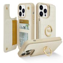 Capa de Carteira CUSTYPE para iPhone 14 Pro (6.1") - Bege Capa de Carteira CUSTYPE para iPhone 14 Pro (6.1") - Bege