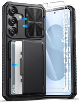 Capa de celular ATATOO para Samsung Galaxy S25+ Plus Wallet preta