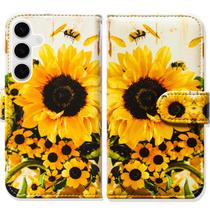 Capa de celular Bcov Sunflower Bee Wallet para Samsung Galaxy S26 Capa de celular Bcov Sunflower Bee Wallet para Samsung Galaxy S26