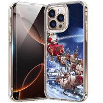 Capa de celular bicol para iPhone 16 Pro 6,3" de Natal, à prova de choque