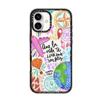 Capa de celular CASETiFY Impact para iPhone 16 Plus Ser Feliz Capa de celular CASETiFY Impact para iPhone 16 Plus Ser Feliz