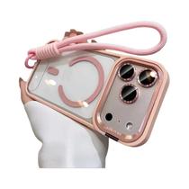 Capa De Celular Com Suporte Magsafe Para Câmera Para iPhone 17 pro Max Com Alça De Pulso E Película