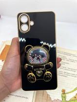 Capa de celular compatível com Galaxy A06 Normal Ursinho Bear Cor:Preto