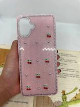 Capa de celular compatível com Galaxy A07 Normal Cherry Cor:Rosa Bebê
