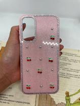 Capa de celular compatível com Galaxy A15 e M15 Cherry Cor:Rosa Bebê