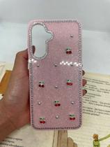 Capa de celular compatível com Galaxy A17 Cherry Cor:Rosa Bebê