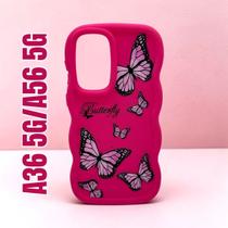 Capa de celular compatível com Galaxy A36 5G e A56 5G Borboleta