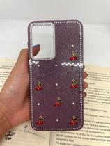 Capa de celular compatível com Galaxy A36 5G e A56 5G Cherry Cor:Roxo