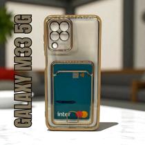 Capa de celular compatível com Galaxy M33 5G Porta Cartão Prateada - oilojinhadafla