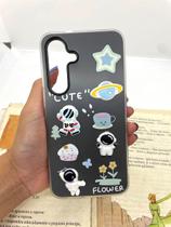 Capa de celular compatível com Galaxy S25 FE Yumi Cor:Preto Capa de celular compatível com Galaxy S25 FE Yumi Cor:Preto