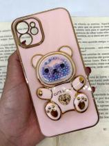 Capa de celular compatível com iPhone 11 Normal Ursinho Bear Cor:Rosa Bebê