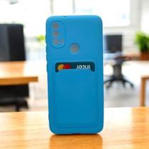 Capa de celular compatível com Moto E30 e E40 Porta Cartão