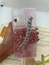 Capa de celular compatível com Moto G06 Diamond Cor:Rosa Bebê