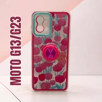 Capa de celular compatível com Moto G13 e G23 com Anel