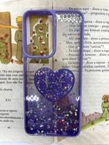 Capa de celular compatível com Moto G35 5G Luxo Cor:Roxo