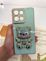 Capa de celular compatível com Moto G75 5G Ursinho Bear Cor:Verde Capa de celular compatível com Moto G75 5G Ursinho Bear Cor:Verde