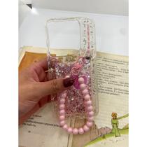 Capa de celular compatível com Moto G86 5G Glam Cor:Rosa Claro