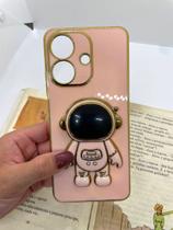 Capa de celular compatível com Realme Note 60 e 60x Astronauta Cor:Rosa Bebê Capa de celular compatível com Realme Note 60 e 60x Astronauta Cor:Rosa Bebê
