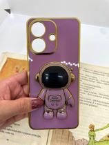Capa de celular compatível com Realme Note 60 e 60x Astronauta Cor:Roxo