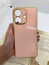 Capa de celular compatível com Realme Note 60 e 60x Nevoa Cor:Rosa Bebê