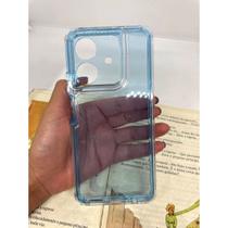 Capa de celular compatível com Realme Note 60 e 60x Space Dupla 2in1 Cor:Azul Capa de celular compatível com Realme Note 60 e 60x Space Dupla 2in1 Cor:Azul
