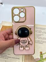 Capa de celular compatível com Realme Note 70 e 70s Astronauta Cor:Rosa Bebê