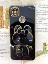 Capa de celular compatível com Redmi 10A e 9C Cutie Cor:Preto Capa de celular compatível com Redmi 10A e 9C Cutie Cor:Preto