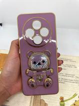 Capa de celular compatível com Redmi 14C e Poco C75 Ursinho Bear Cor:Roxo Capa de celular compatível com Redmi 14C e Poco C75 Ursinho Bear Cor:Roxo