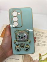 Capa de celular compatível com Redmi 15 4G Ursinho Bear Cor:Verde