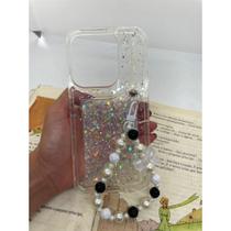 Capa de celular compatível com Redmi 15C 4G e Poco C85 Glam Cor:Preto e Branco