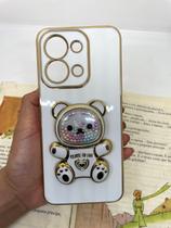 Capa de celular compatível com Redmi 15C 4G e Poco C85 Ursinho Bear Cor:Branco Capa de celular compatível com Redmi 15C 4G e Poco C85 Ursinho Bear Cor:Branco