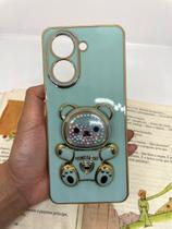 Capa de celular compatível com Redmi A5 e Poco C71 Ursinho Bear Cor:Verde Capa de celular compatível com Redmi A5 e Poco C71 Ursinho Bear Cor:Verde