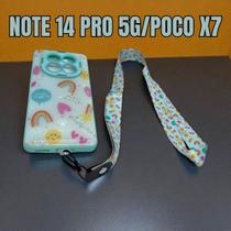 Capa de celular compatível com Redmi Note 14 Pro 5G e Poco X7 Normal String Capa de celular compatível com Redmi Note 14 Pro 5G e Poco X7 Normal String
