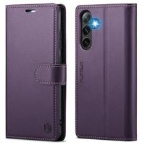 Capa de celular e carteira Samsung Galaxy S25 Plus/S25+ FLIPALM roxa