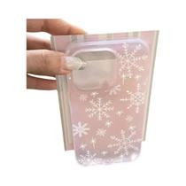 Capa De Celular Fofa Com Flocos De Neve De Natal De Inverno Para iPhone 17 16 15 14 13 12 11 pro XR