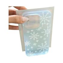 Capa De Celular Fofa Com Flocos De Neve De Natal De Inverno Para iPhone 17 16 15 14 13 12 11 pro XR