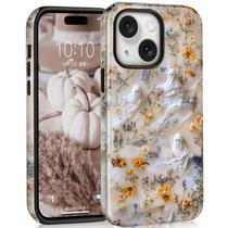 Capa de celular Mainrenka Halloween Skull para iPhone 15 Capa de celular Mainrenka Halloween Skull para iPhone 15