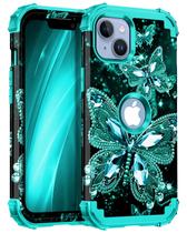 Capa de celular Miqala compatível com iPhone 13/14 6.1" verde Capa de celular Miqala compatível com iPhone 13/14 6.1" verde