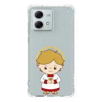 Capa de Celular Motorola São Tarcísio Proteção com Amor e Fé